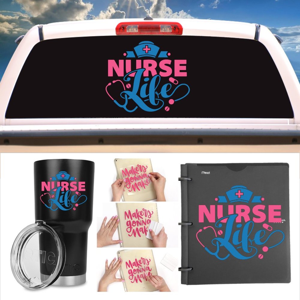 5-6" NURSE LIFE VINYL DECAL #NRS99